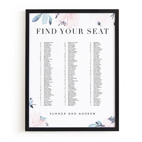 This is a black place card holders by Minted called black 18x24 in standard
