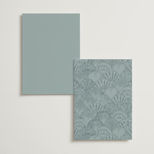 This is a ocean table numbers with foil pressed by Maria Alou called by the seashore printing on doublethick in standard