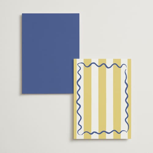 This is a cobalt table numbers with standard by Helena Vitto called amore mio printing on doublethick in standard