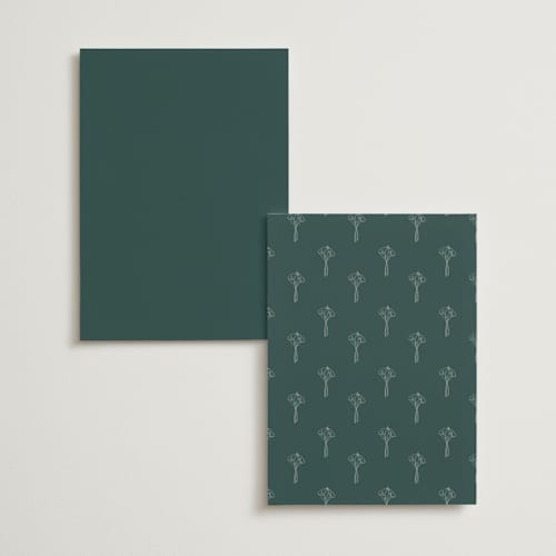 This is a sage table numbers with standard by Leah Bisch called pair of calla lilies printing on doublethick in standard