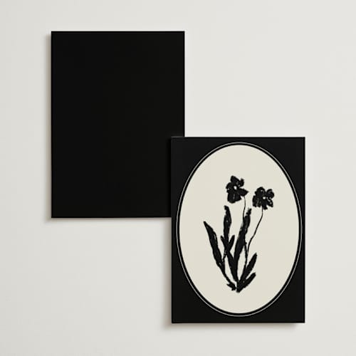 This is a onyx table numbers with standard by Alaina Cherup called la graine printing on doublethick in standard