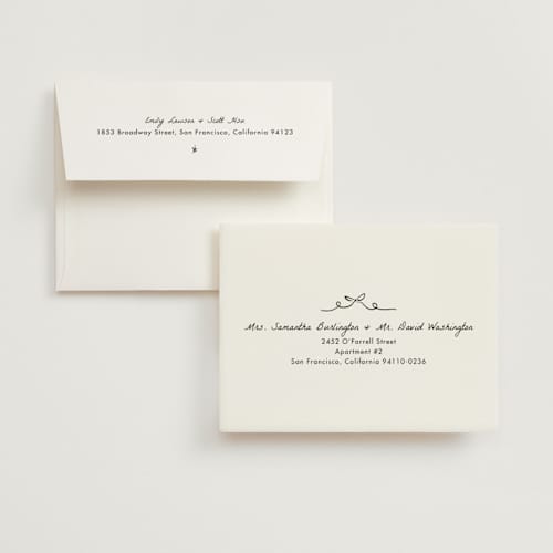 This is a vanilla wedding thank you cards with standard by Ani Somi called roses printing on signature in standard
