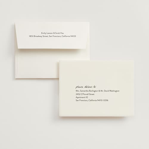 This is a snow wedding thank you cards with standard by Brittney Jensen called polaroid printing on signature in standard