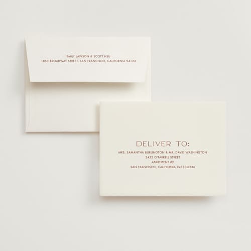 This is a sky wedding thank you cards with standard by Ellen Schlegelmilch called palmetto printing on recycled smooth signature in standard