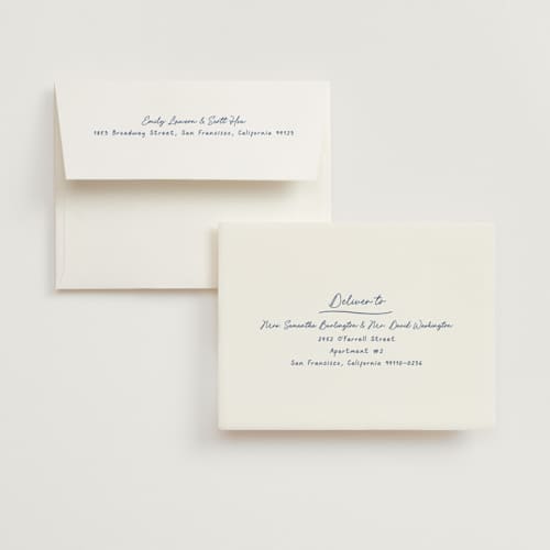 This is a santorini wedding thank you cards with standard by chocomocacino called strazzate printing on recycled smooth signature in standard