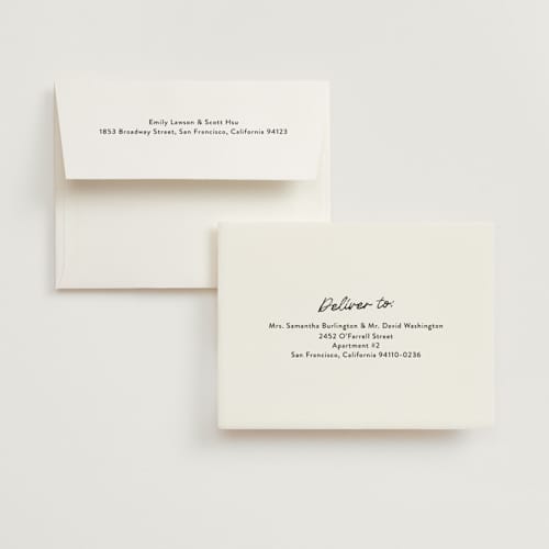 This is a noir wedding thank you cards with standard by Morgan Kendall called album printing on recycled smooth signature in standard
