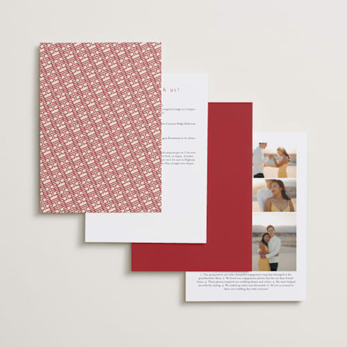 This is a poppy wedding invitations with standard by Deborah Chou called two toned printing on signature in standard