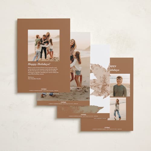This is a acorn thanksgiving cards invitations with foil pressed by Angela Garrick called autumn printing on recycled smooth signature in standard