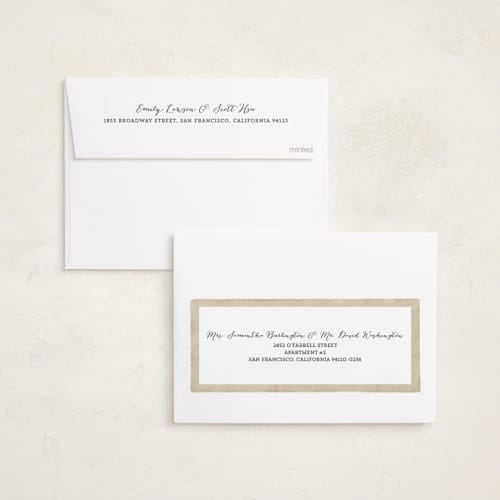 This is a stone thanksgiving cards invitations with standard by Kaydi Bishop called deckled merrier than ever printing on recycled smooth signature in standard