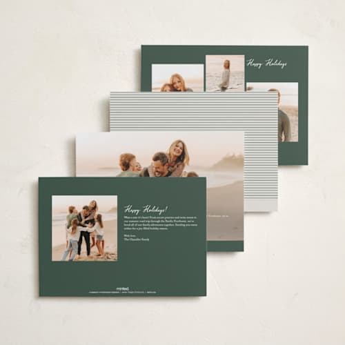 This is a ecru thanksgiving cards invitations with standard by Nicoletta Savod called classic signature printing on recycled smooth signature in standard