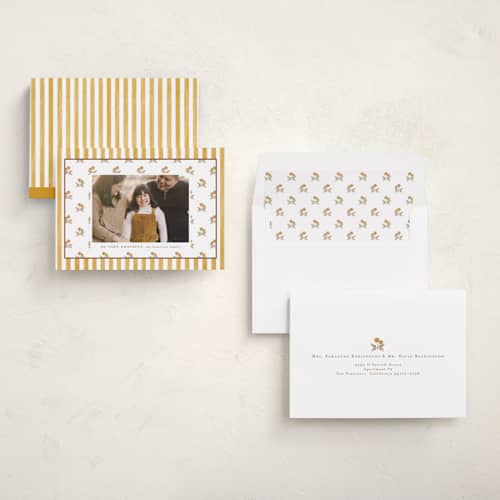 This is a goldenrod thanksgiving cards invitations with standard by Ashlee Townsend called goldenrod printing on signature in standard