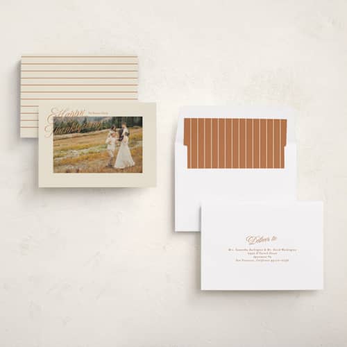 This is a salmon thanksgiving cards invitations with standard by Ellen Schlegelmilch called grand printing on recycled smooth signature in standard