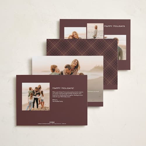 This is a rust thanksgiving cards invitations with standard by Kate Ahn called lauren printing on recycled smooth signature in standard