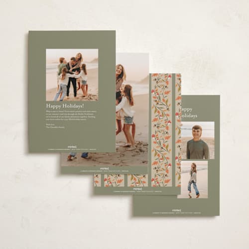 This is a moss thanksgiving cards invitations with standard by Jackie Crawford called acorn forest printing on recycled smooth signature in standard