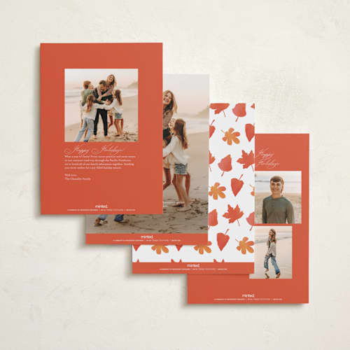 This is a cotton thanksgiving cards invitations with standard by Morgan Kendall called simple script printing on recycled smooth signature in standard