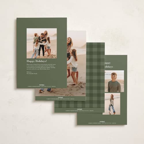 This is a green bean thanksgiving cards invitations with standard by Owl and Toad called scenic printing on recycled smooth signature in standard