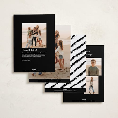 This is a noir thanksgiving cards invitations with standard by Brynne Foster called thankful ink printing on recycled smooth signature in standard