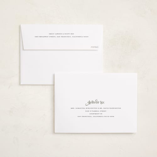 This is a spruce thanksgiving cards invitations with standard by Louise Kay called merry thanksgiving printing on recycled smooth signature in standard