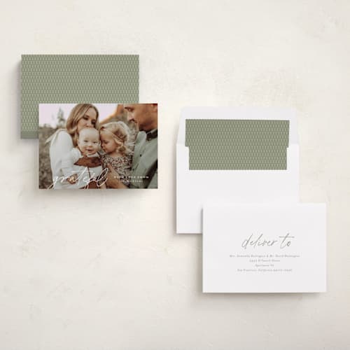This is a pearl thanksgiving cards invitations with standard by Sara Hicks Malone called thanksgiving gratitude printing on recycled smooth signature in standard