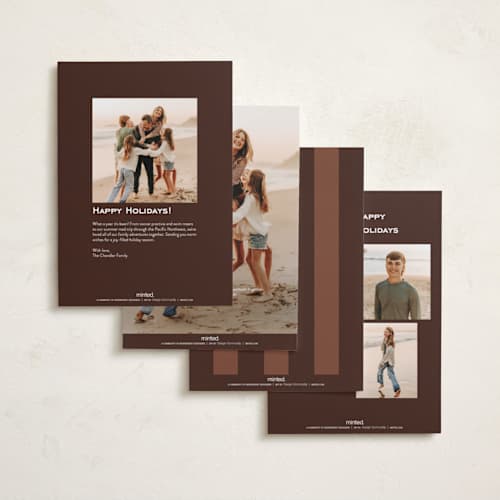 This is a apple cider thanksgiving cards invitations with standard by Ekko Studio called autumn stripes printing on recycled smooth signature in standard