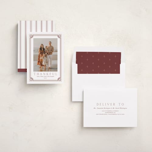 This is a maple thanksgiving cards invitations with standard by Alston Foster called bountiful printing on recycled smooth signature in standard