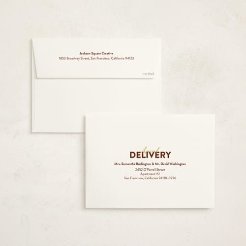 This is a acorn thanksgiving cards invitations with standard by Ashlee Townsend called thanks over thanks printing on signature in standard