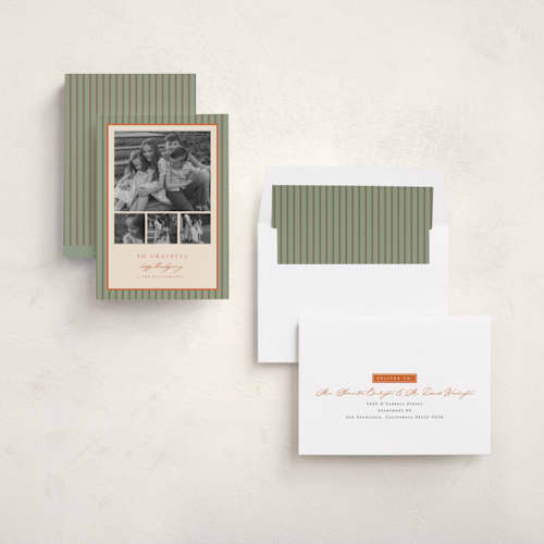 This is a sage thanksgiving cards invitations with standard by Amy Kross called reynolds printing on recycled smooth signature in standard