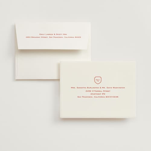 This is a verona sunset wedding thank you cards with standard by Megan Davis called racquet printing on strathmore in standard