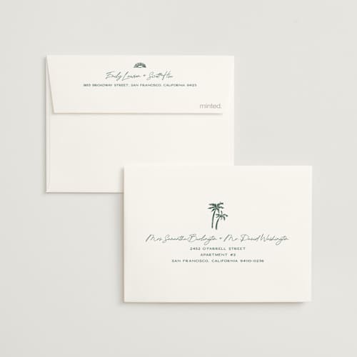 This is a island citrus wedding thank you cards with standard by Pixel and Hank called coastal drift printing on strathmore in standard