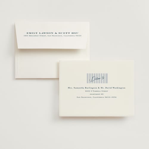 This is a powder blue wedding thank you cards with standard by chocomocacino called melihrolo printing on strathmore in standard