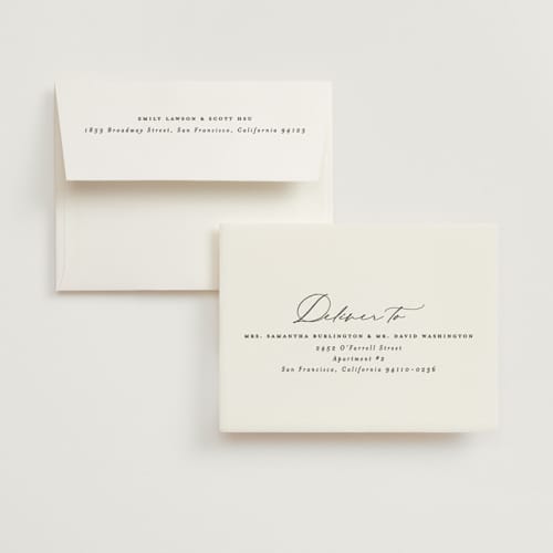 This is a cotton wedding thank you cards with standard by Carolyn Nicks called grande printing on strathmore in standard