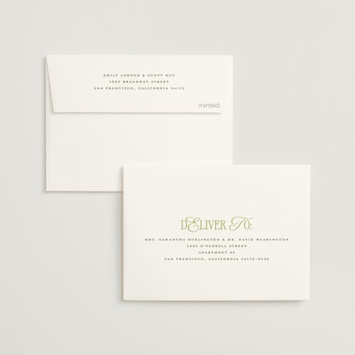 This is a island citrus wedding thank you cards with standard by Morgan Kendall called bloom printing on strathmore in standard
