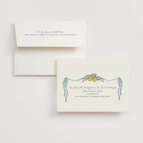 This is a aqua wedding thank you cards with standard by Chris Griffith called amalfi coast wedding printing on strathmore in standard