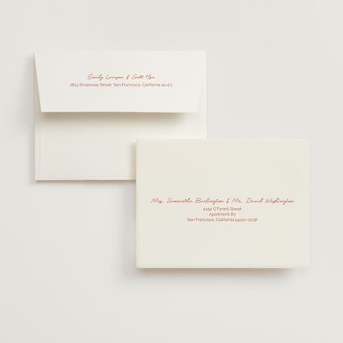 This is a sangria spark wedding thank you cards with foil pressed by Zove Ahhh called party on! printing on strathmore in standard