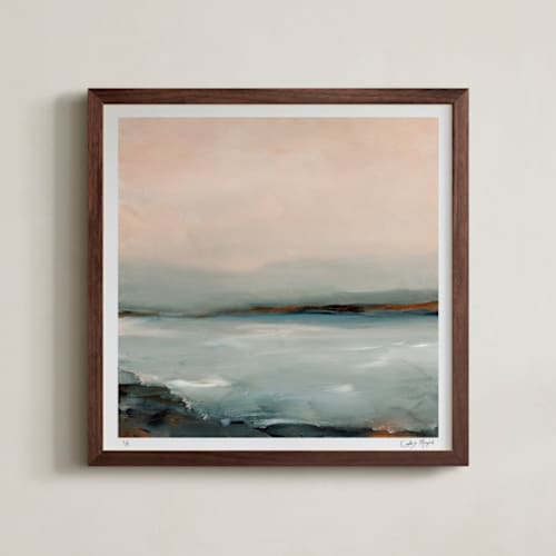 This is a wave rare limited edition fine art prints by Lindsay Megahed called sunset cove (edition of 5) in standard
