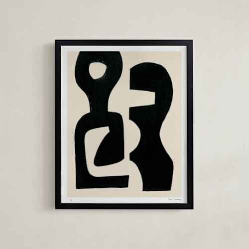 This is a black rare limited edition fine art prints by Ilana Greenberg called perfect composition (edition of 5) in standard