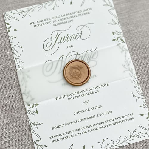 This is a white belly bands by Orchid Studio called clear vellum belly bands for invitations | set of 10 in standard