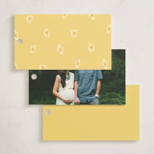 This is a honey baby shower favor tags with standard by Sarah Rosenthal called honeybear printing on signature in tag