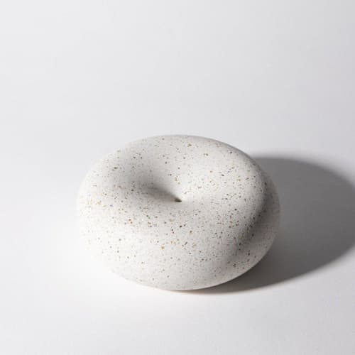 This is a white wedding decor by Pretti.Cool called bubble incense holder - white terrazzo in standard