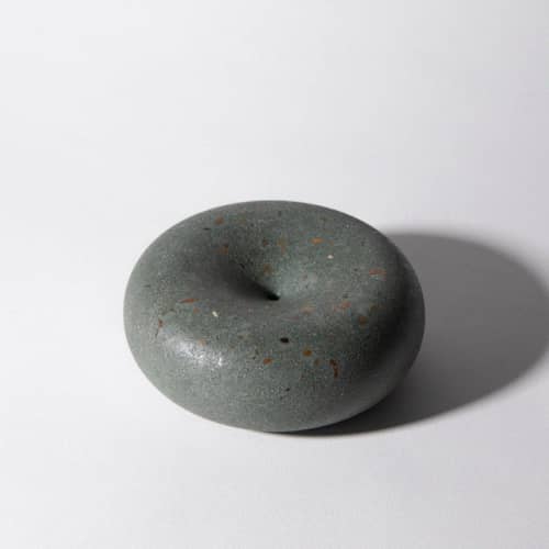 This is a green wedding decor by Pretti.Cool called bubble incense holder - dark green terrazzo in standard