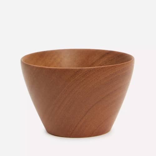 This is a brown wedding decor by Powered By People called mini bowl candleholder - mahogany - set of 2 in standard