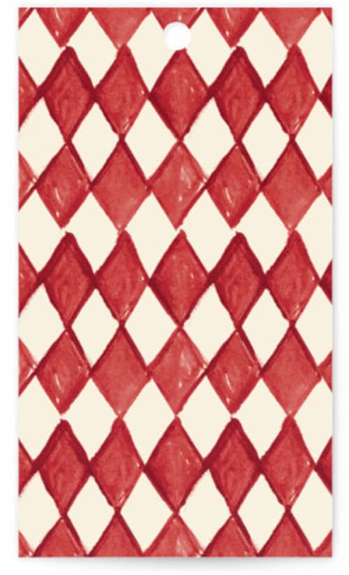 This is a champagne wedding favor tags with standard by Helena Vitto called red hearts printing on signature in tag