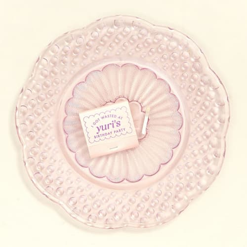 This is a white matchbooks by ForYourParty called scallop birthday matchbooks, set of 50 in standard