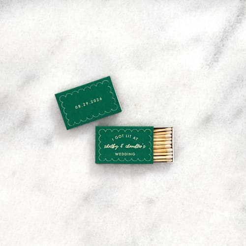 This is a blue matchbooks by ForYourParty called i got lit at their wedding matchbox, set of 100 in standard