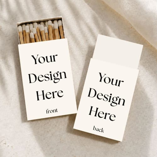 This is a multicolorassorted-colors matchbooks by Paper Haven called custom matchboxes | set of 50 in standard