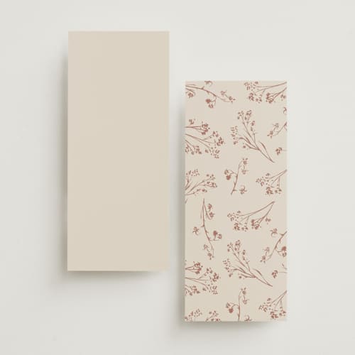 This is a almond unique wedding programs with foil pressed by frau brandt called shining florals printing on signature in standard