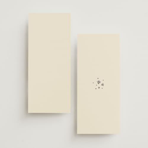 This is a noir unique wedding programs with foil pressed by Ani Somi called written in the stars printing on signature in standard