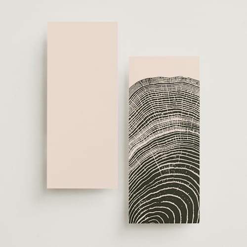 This is a almond unique wedding programs with standard by Morgan Kendall called arboretum printing on signature in standard