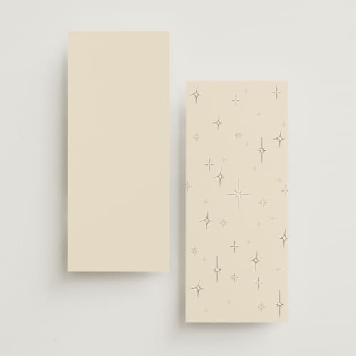 This is a buttercream unique wedding programs with standard by Helena Vitto called the swan printing on signature in 4x9