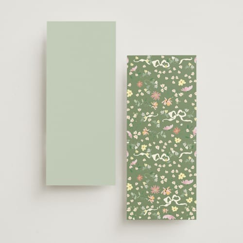 This is a spring unique wedding programs with standard by Phrosné Barwood called spring draped garland printing on signature in standard